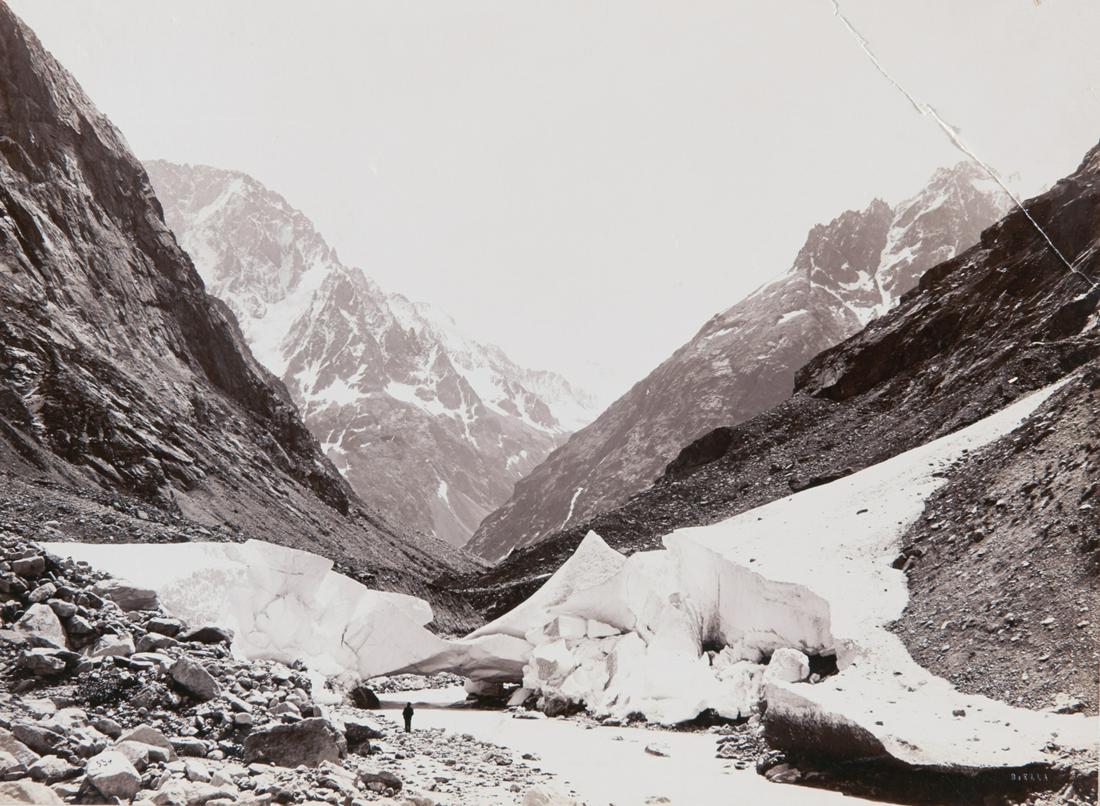 2 PRINTS Avalanche on La Pilatte & Les Bans 1880s (1 of 6)