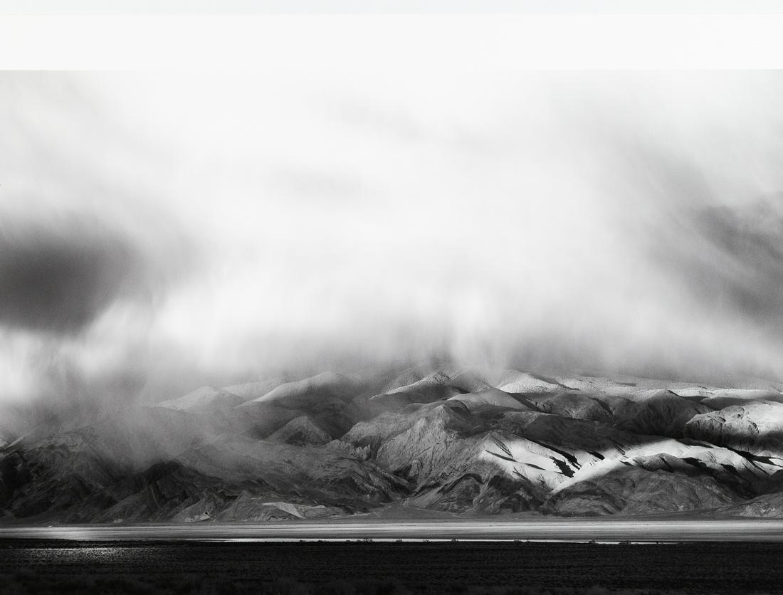 MITCH DOBROWNER Rainstorm Owens Valley Ca 2007: MITCH DOBROWNER. Rainstorm, Owens Valley, CA, 2007. 14x20.9" pigment print on 17x22" archival paper. Printed 2007. Signed and inscribed in pencil on print recto: Rainstorm / 9/50 / Mitch Dobrowner. Lo