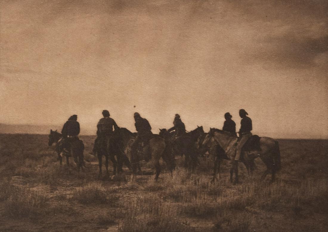 EDWARD CURTIS Twilight Riders Desert NAVAJO 1904 (1 of 3)