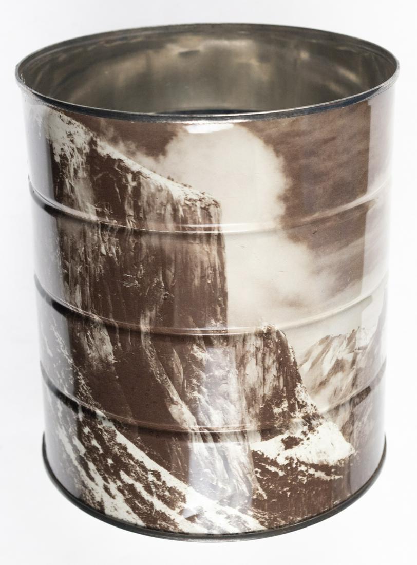 ANSEL ADAMS Hills Brother Coffee Can 1969: ANSEL ADAMS. Winter Morning Yosemite Valley, Hills Bros. Coffee Inc., San Francisco, United States, 1969. 6x7x6" coffee can. Printed c. 1969. No lid. In 1969, Hills Brothers Coffee Inc. released a lim