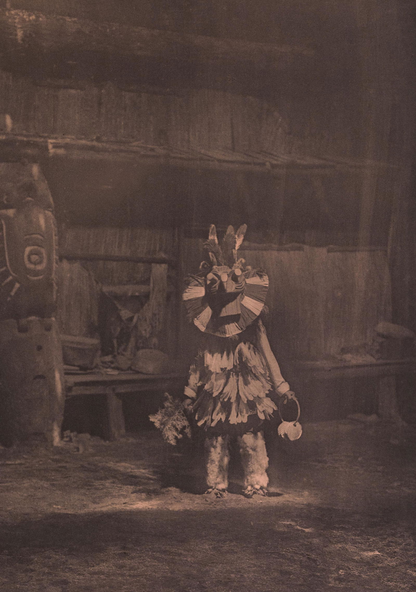 MASKED DANCER COWICHAN Spectacular Copper Plate (1 of 2)