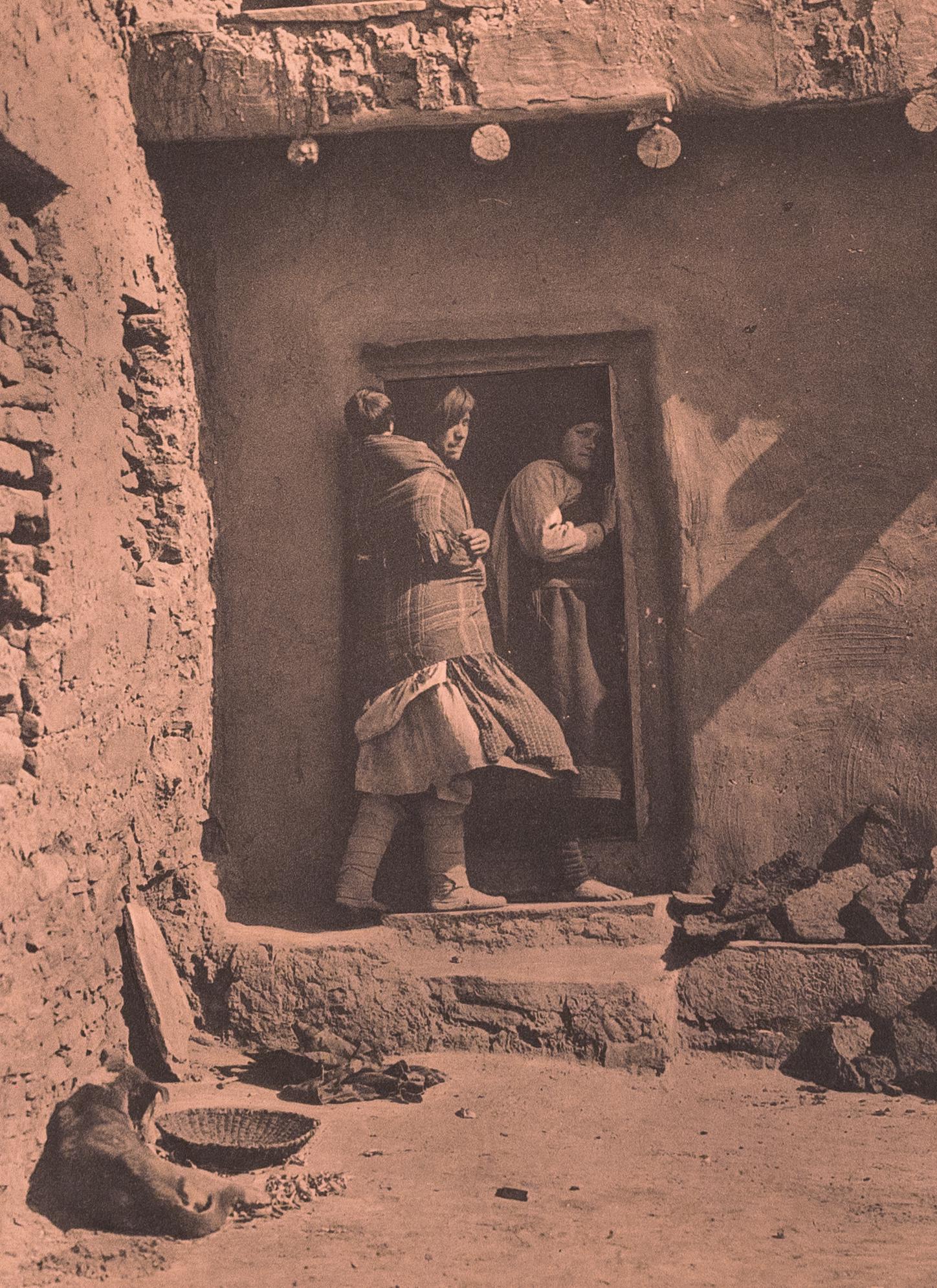 A ZUNI DOORWAY Original Copper Plate (1 of 2)