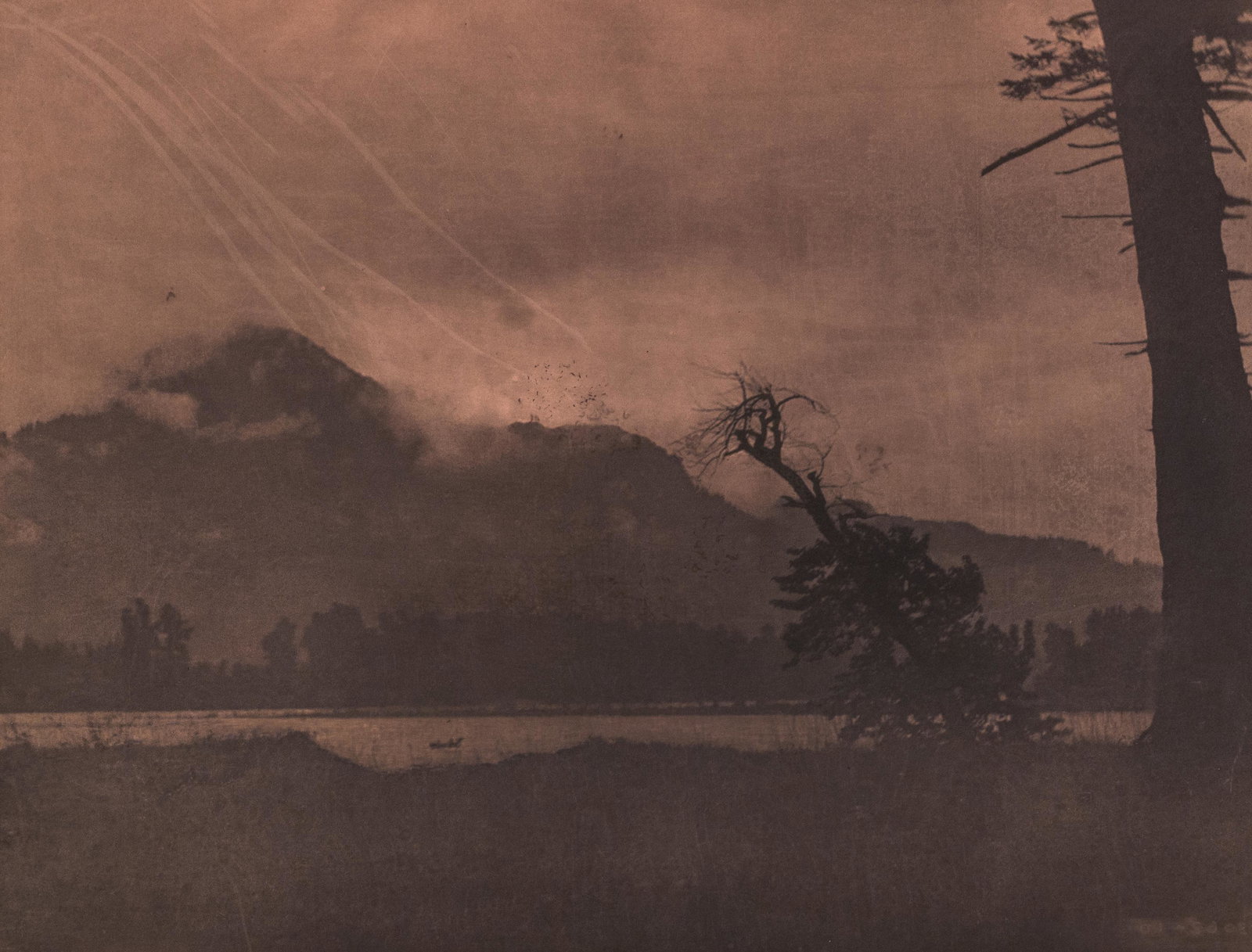 PL 287 EVENING ON THE COLUMBIA 1911 Copper Plate (1 of 2)