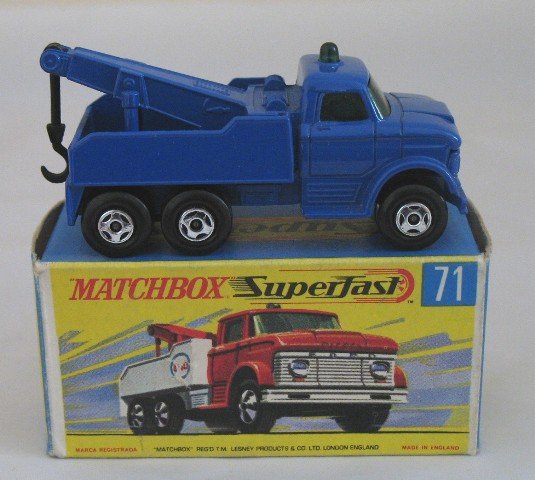 Matchbox Superfast 71a Ford Wreck Truck, Blue