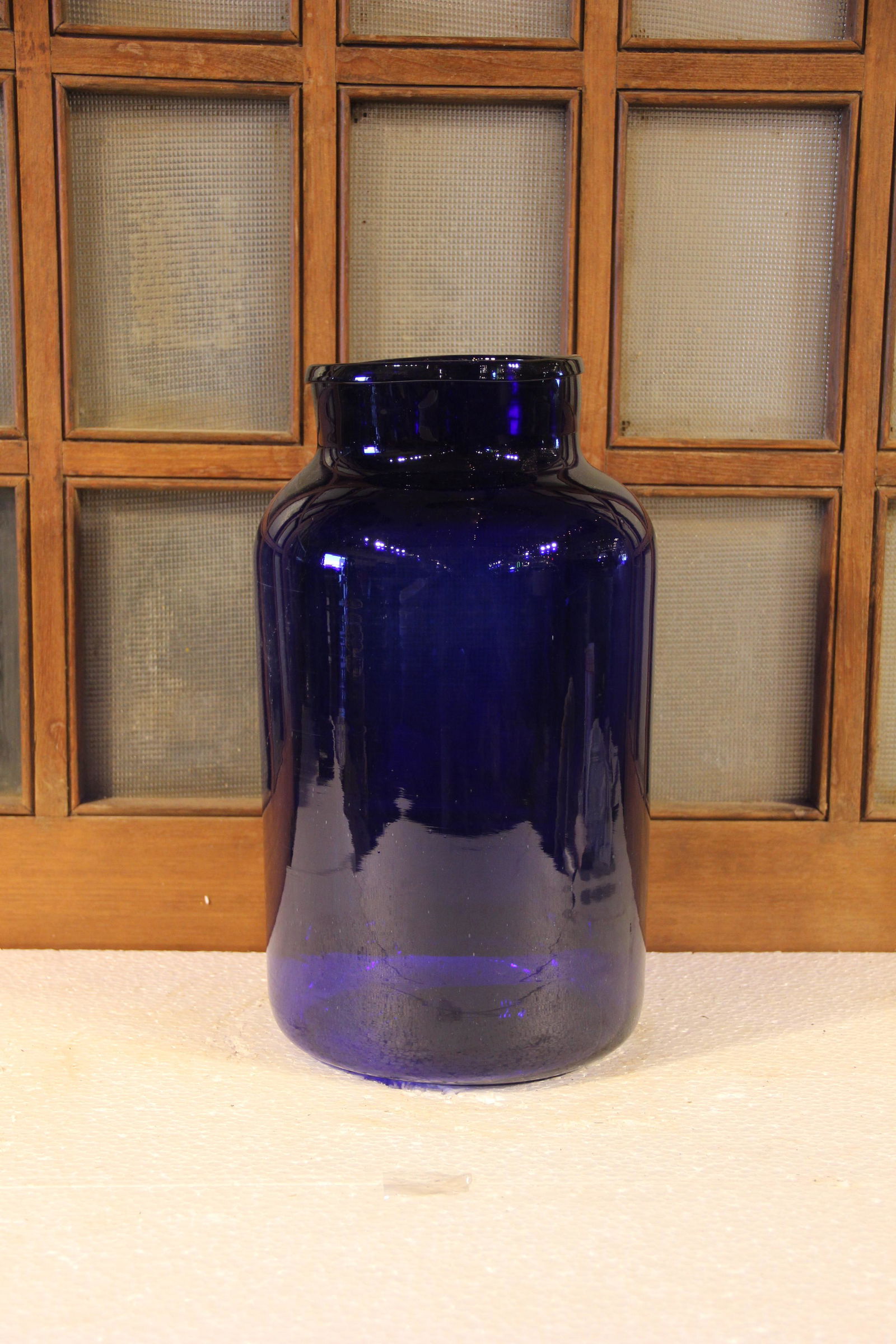 Large Cobalt Jar (1 of 2)