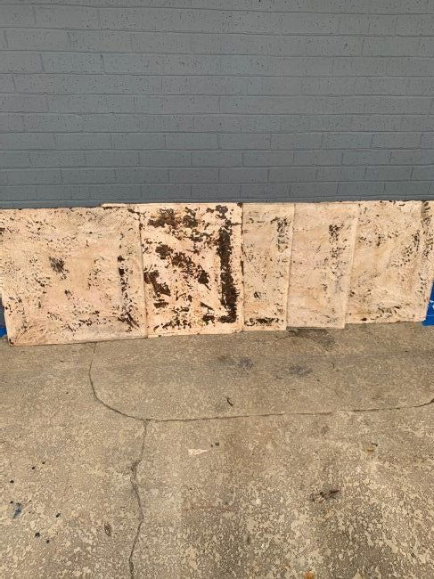 Lot of 5 Sheet Metal Ceiling Tile Panels (1 of 4)