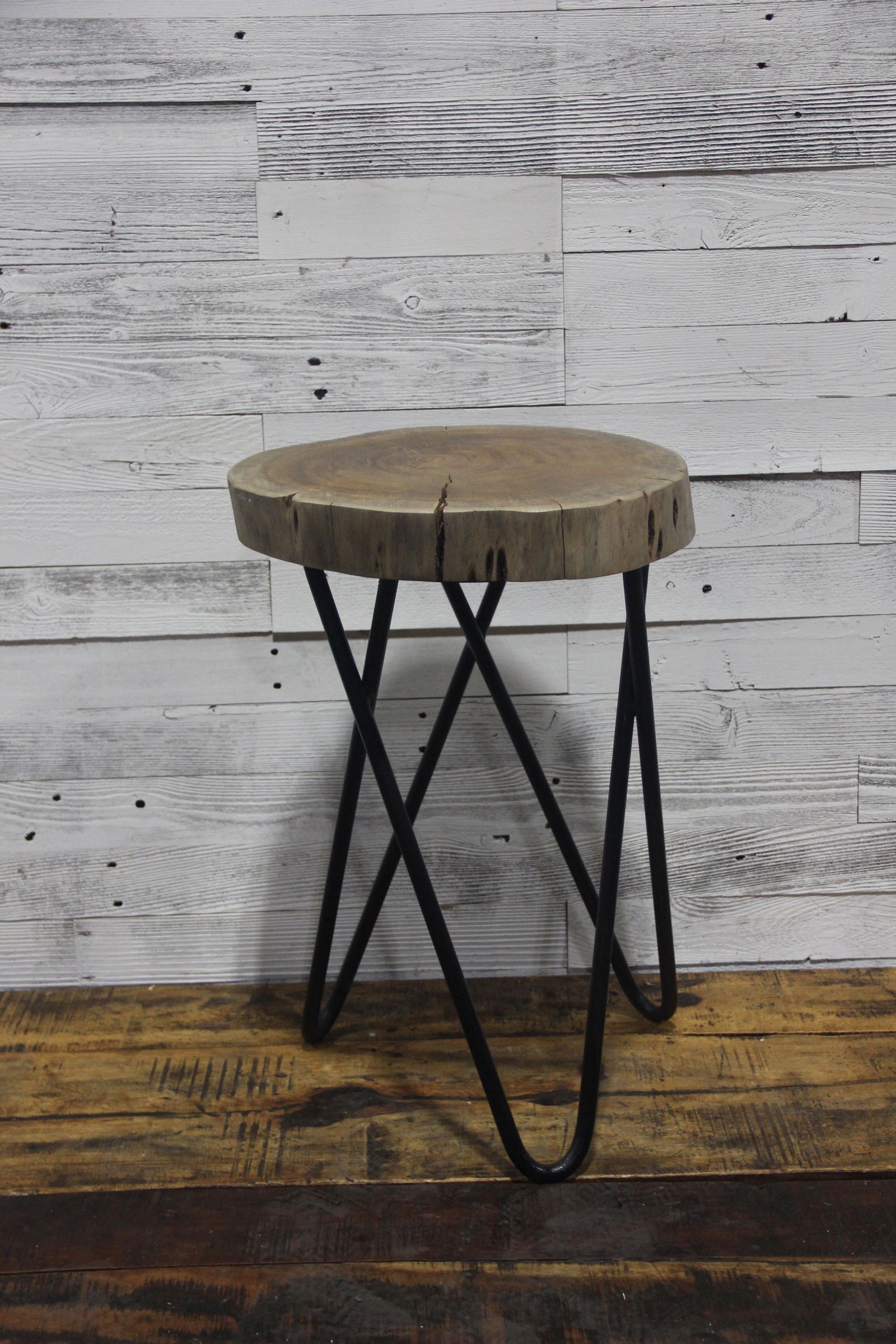 Live Edge Side Table On Hairpin Legs (1 of 3)