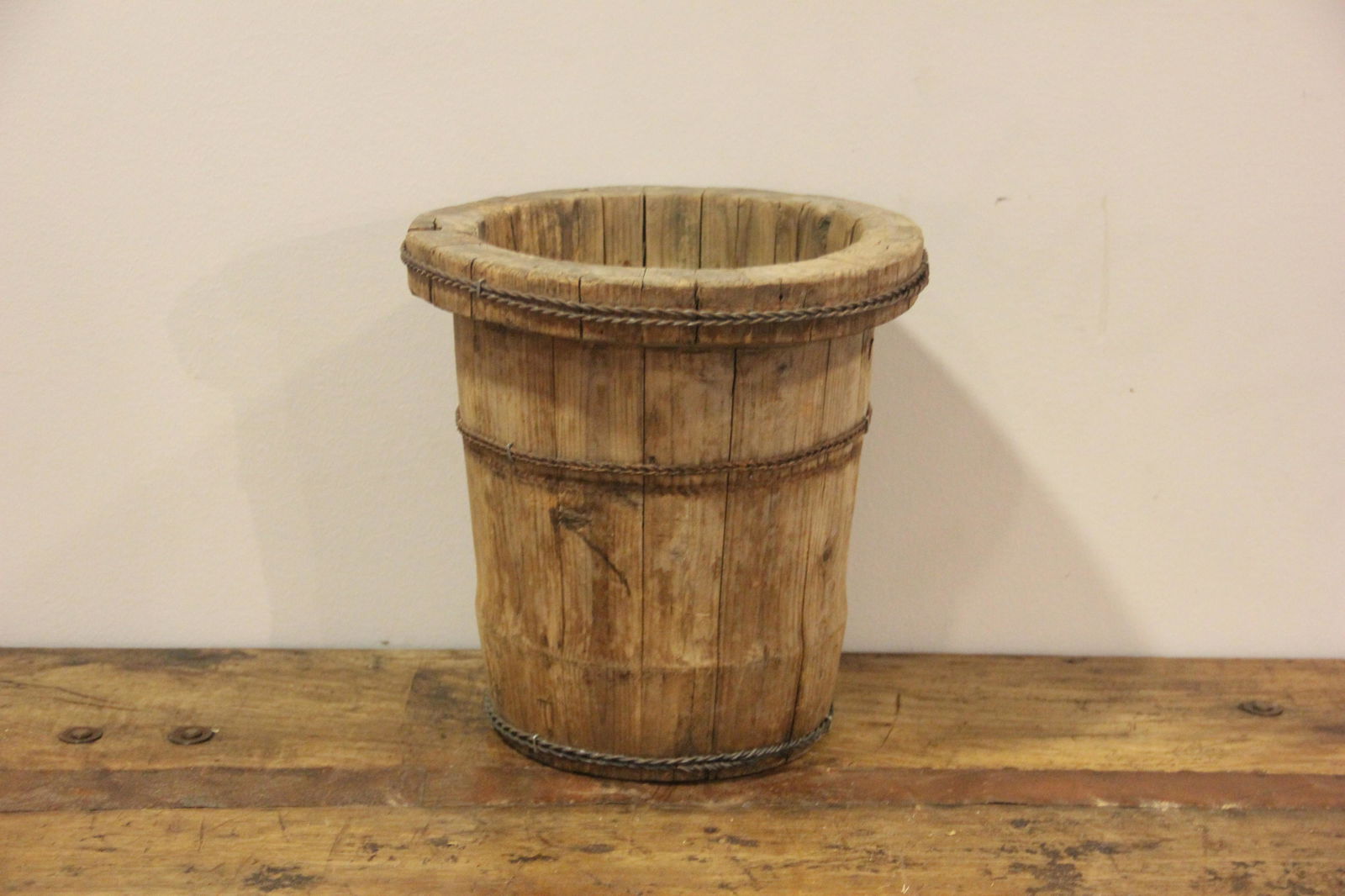 Vintage Wooden Rice Container (1 of 3)