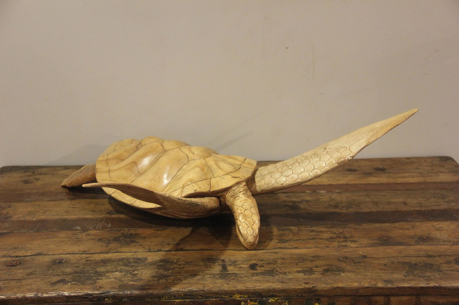 Hand Carved Wooden Turtle (1 of 5)