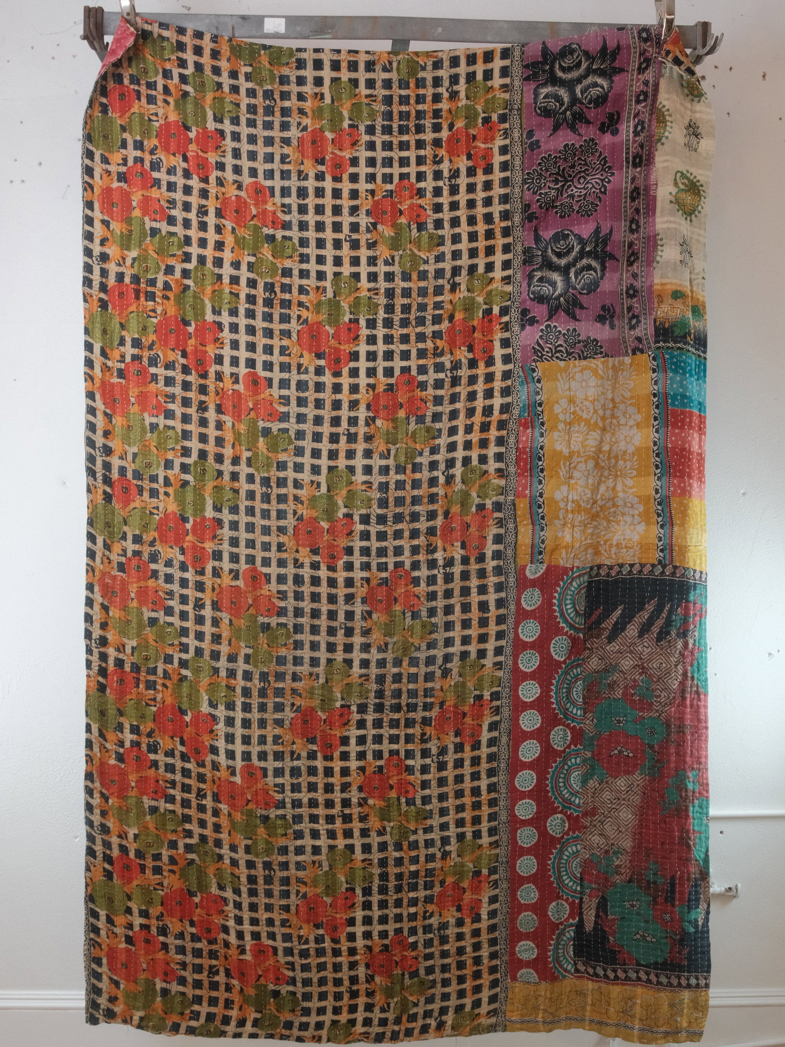 Anglo Indian Kantha Blanket: Authentic Anglo Indian Kantha Blanket