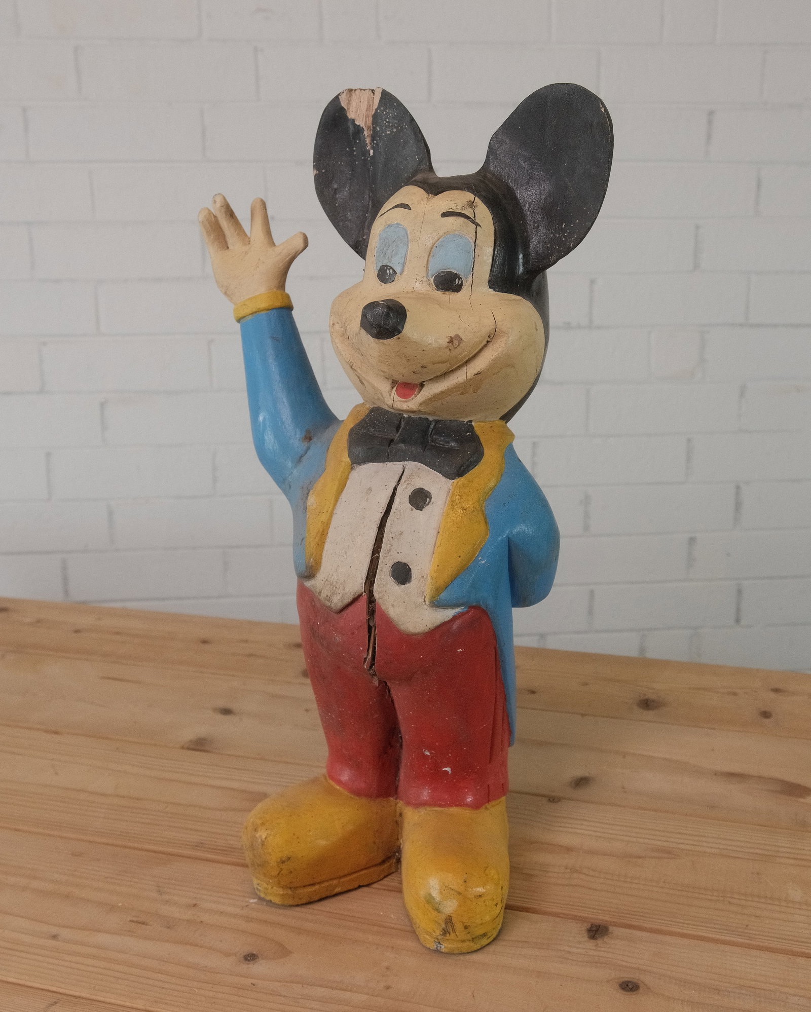 Vintage Hand Carved Mickie Mouse (1 of 4)