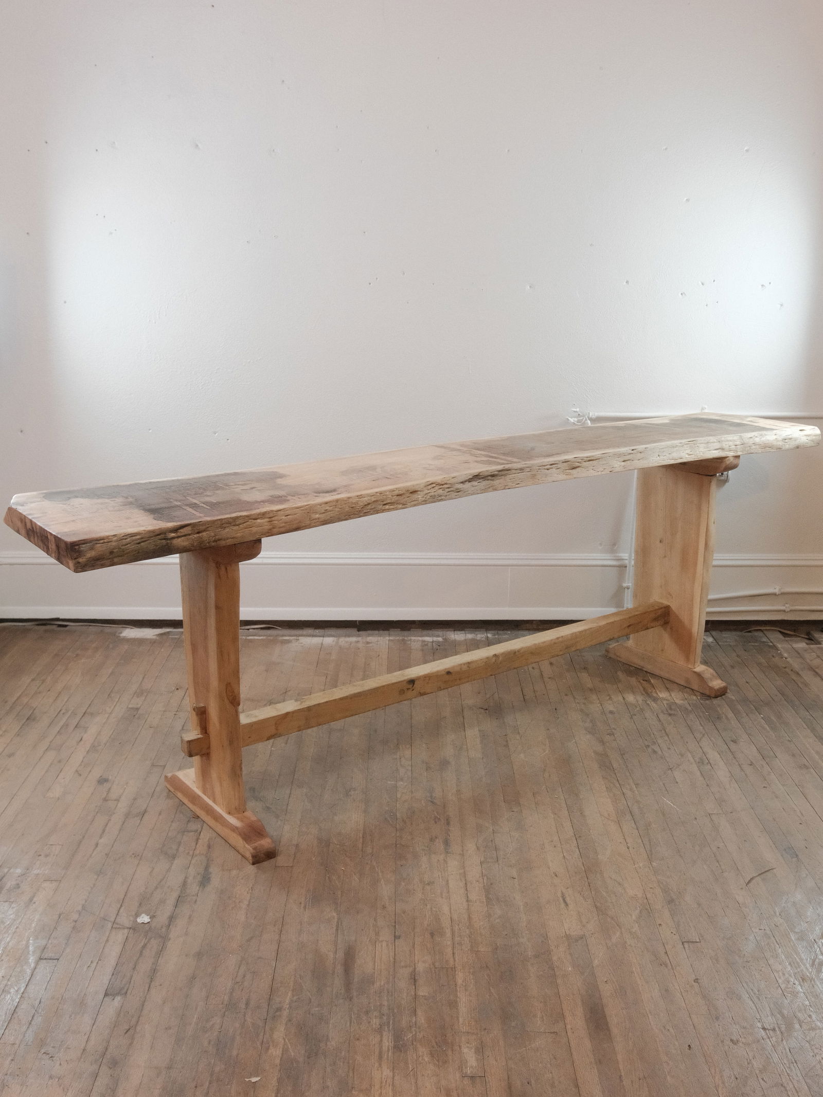Live Edge Natural Finish Farmhouse Style Table (1 of 8)