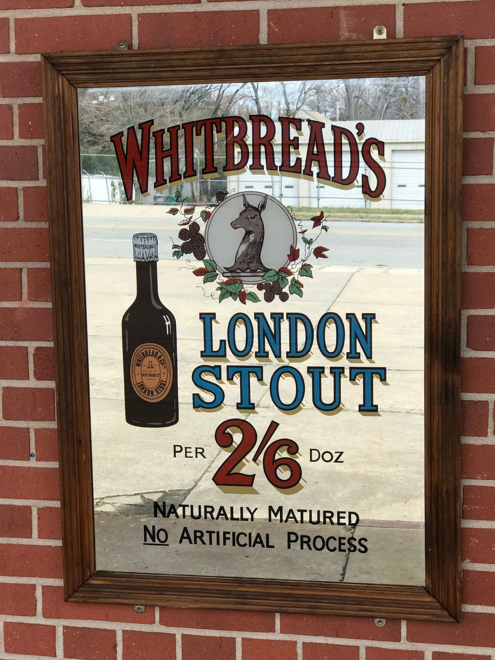 Advertising Mirrored Pub Sign (1 of 5)