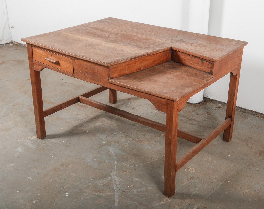 Unusual Work Table With Angular Corner Cutout (1 of 7)