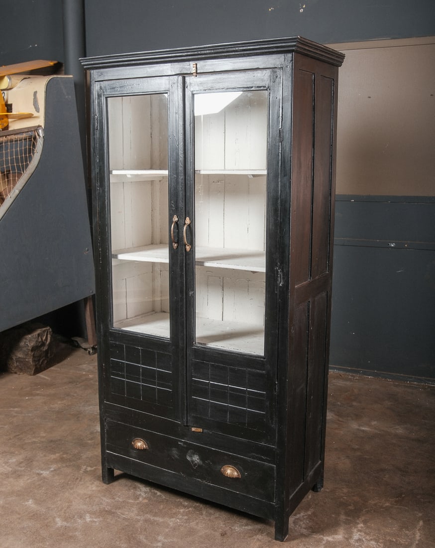 Two Door Glass Front Cabinet (1 of 4)