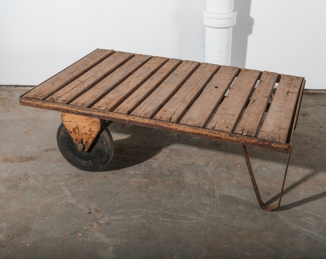 Industrial Flat Dolly Cart on Wheels (1 of 6)