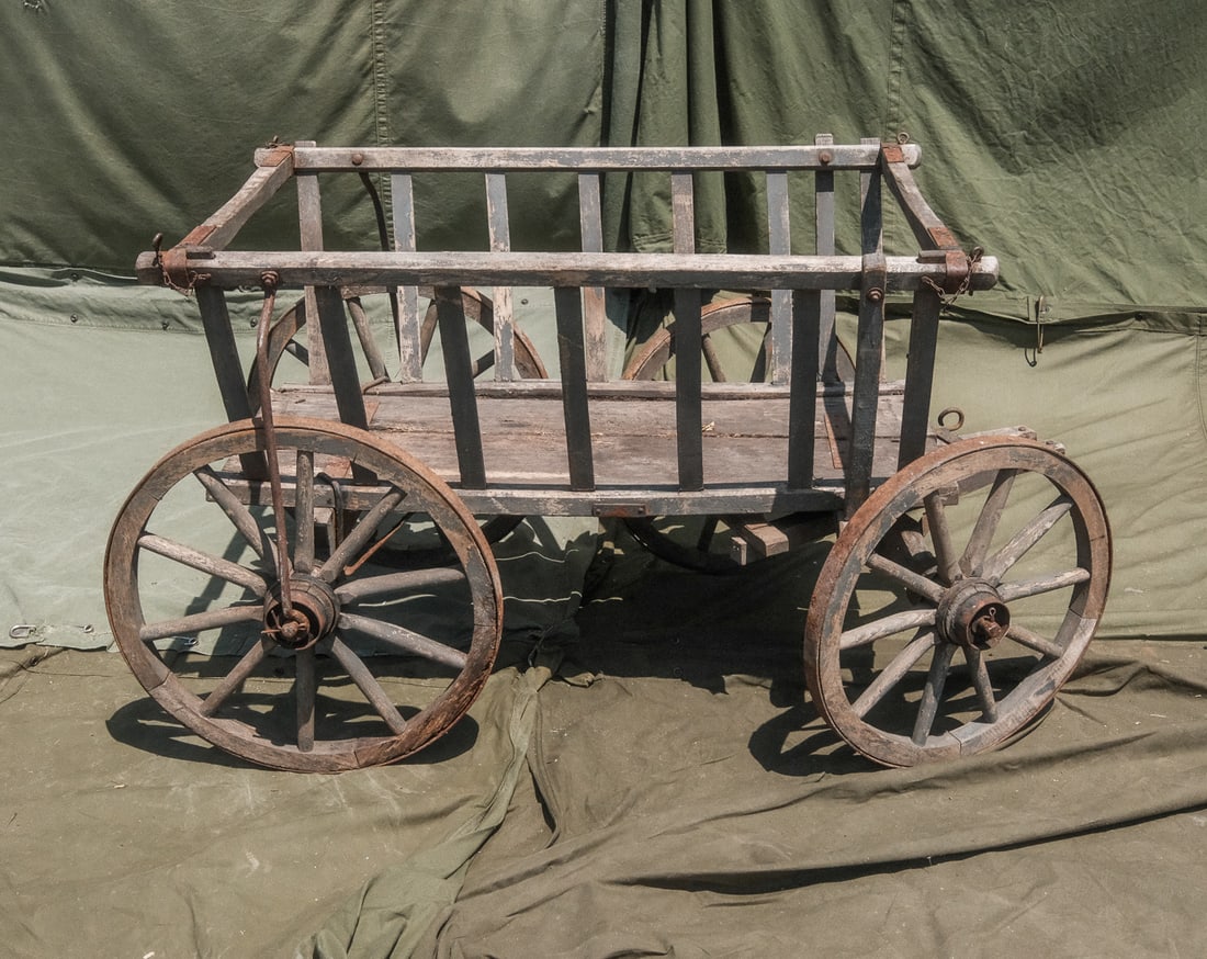 Rustic Wooden Dog Cart (1 of 6)