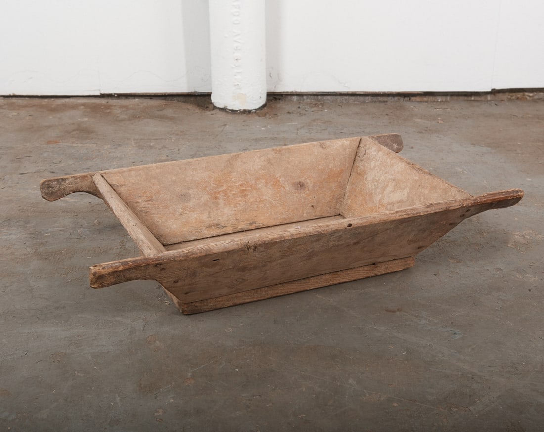 Vintage European Dough Bowl: A true vintage dough bowl used in houses throughout Eastern Europe. Perfect as a fruit bowl or decorative center piece.
