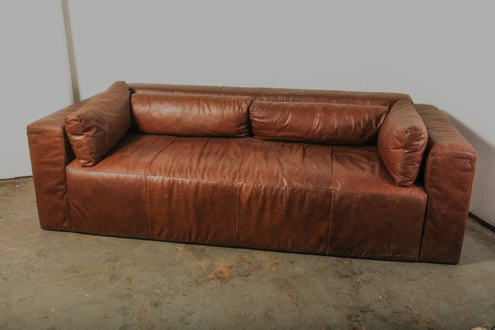 Leather Square Corner Sofa (1 of 5)