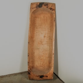 Large Scale Primitive Wood Dough Bowl