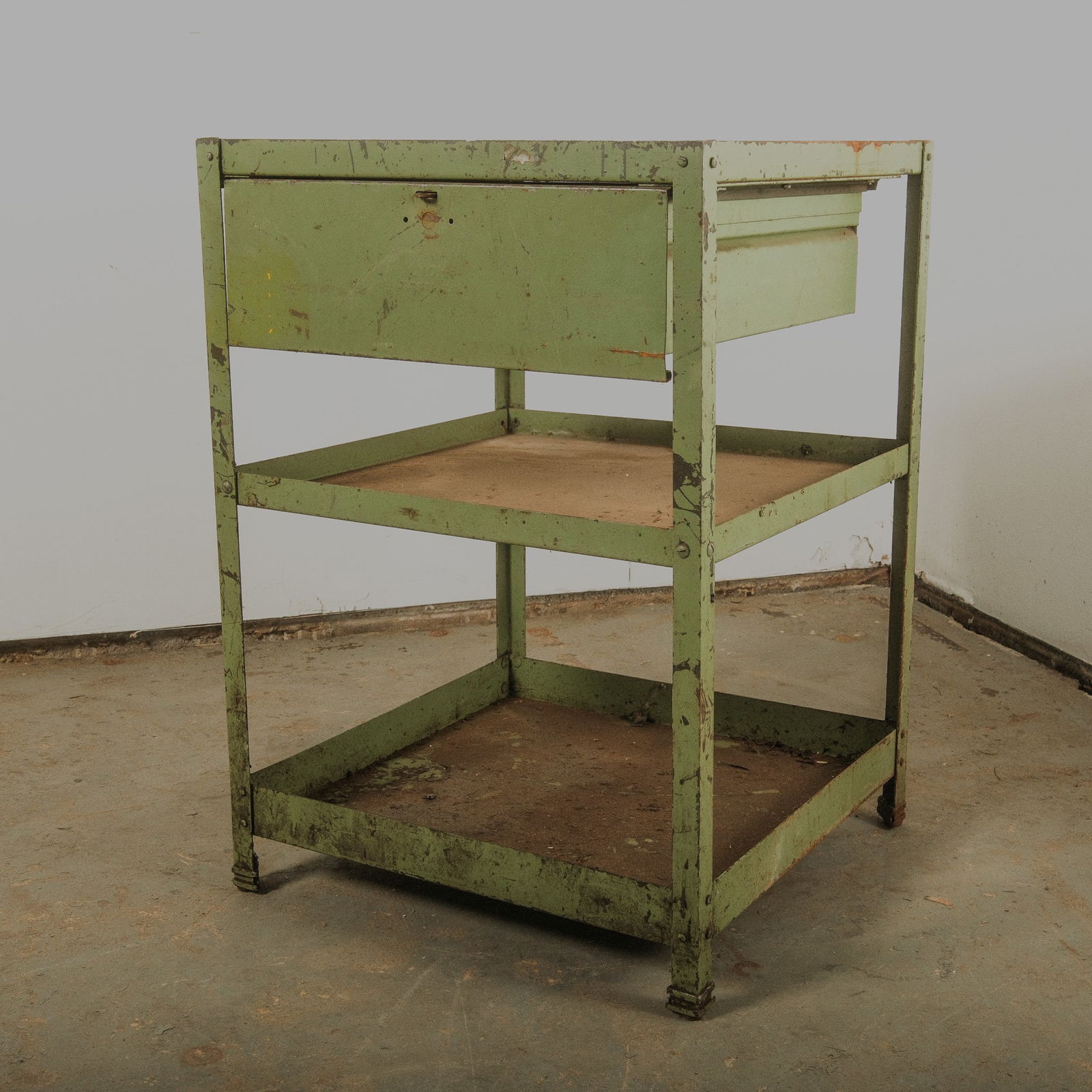 Metal Rectangular Rolling Cart (1 of 5)