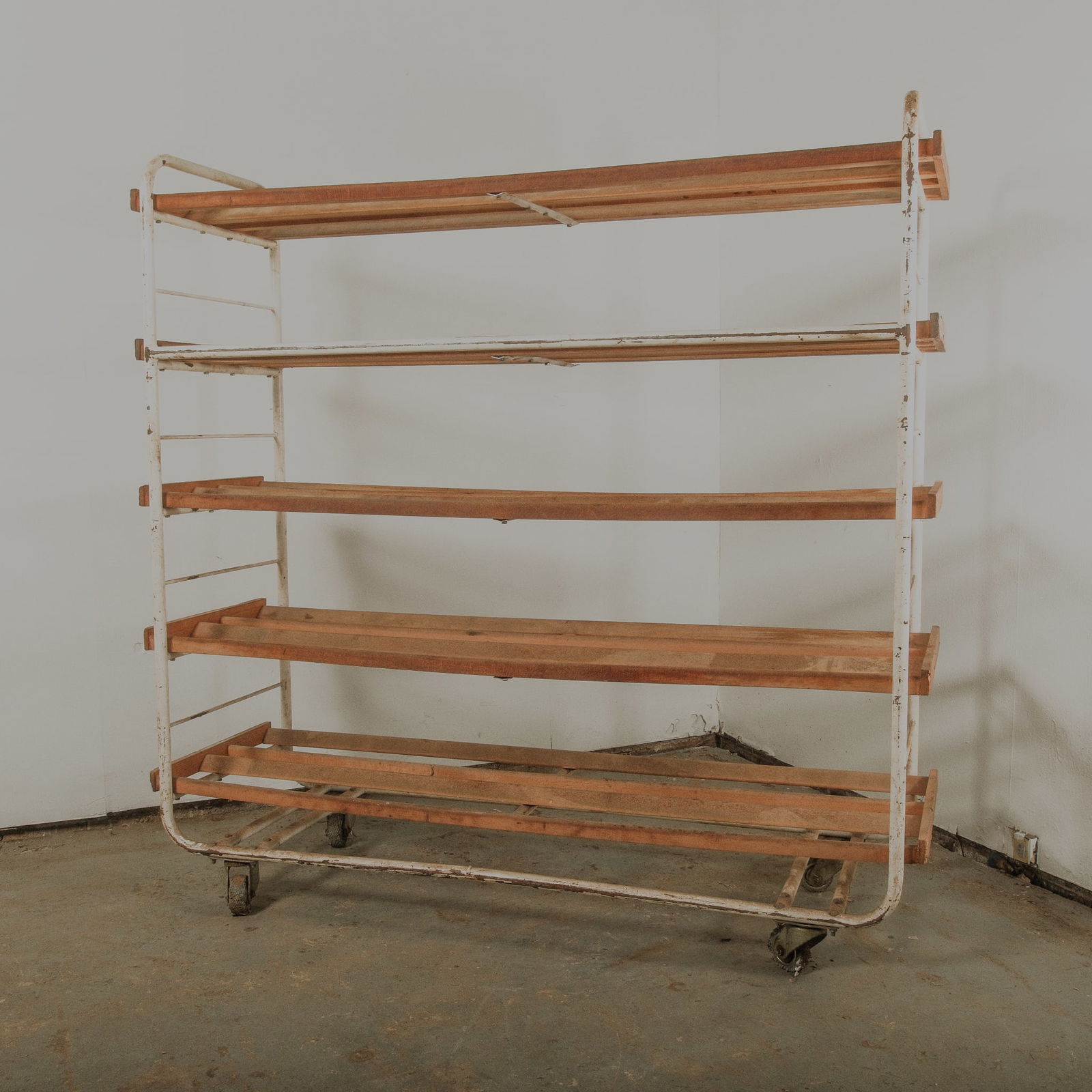 Vintage Wood and metal Bakers rack (1 of 6)
