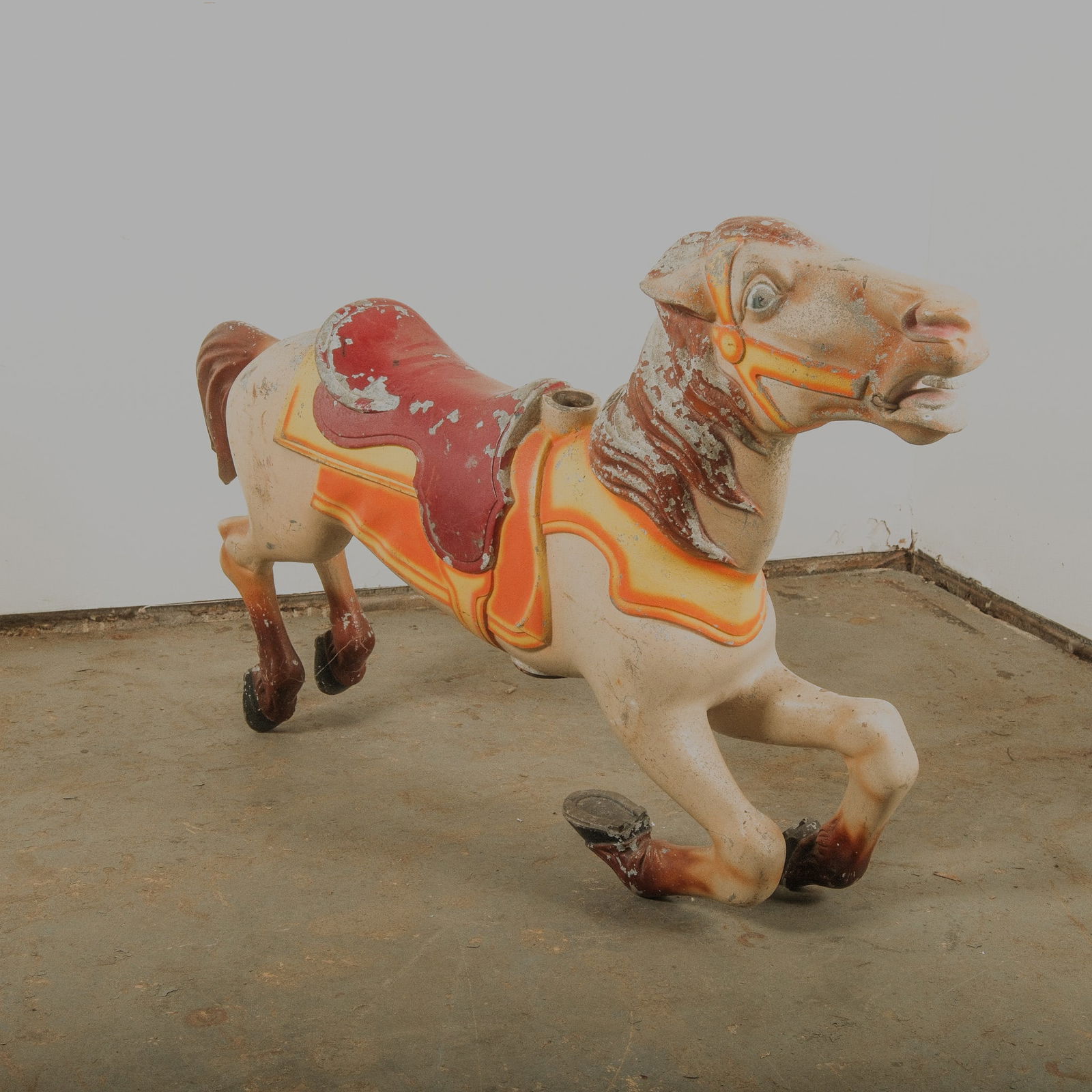 Vintage 1940's metal Carousel Horse, sourced from Jersey Shore (1 of 5)