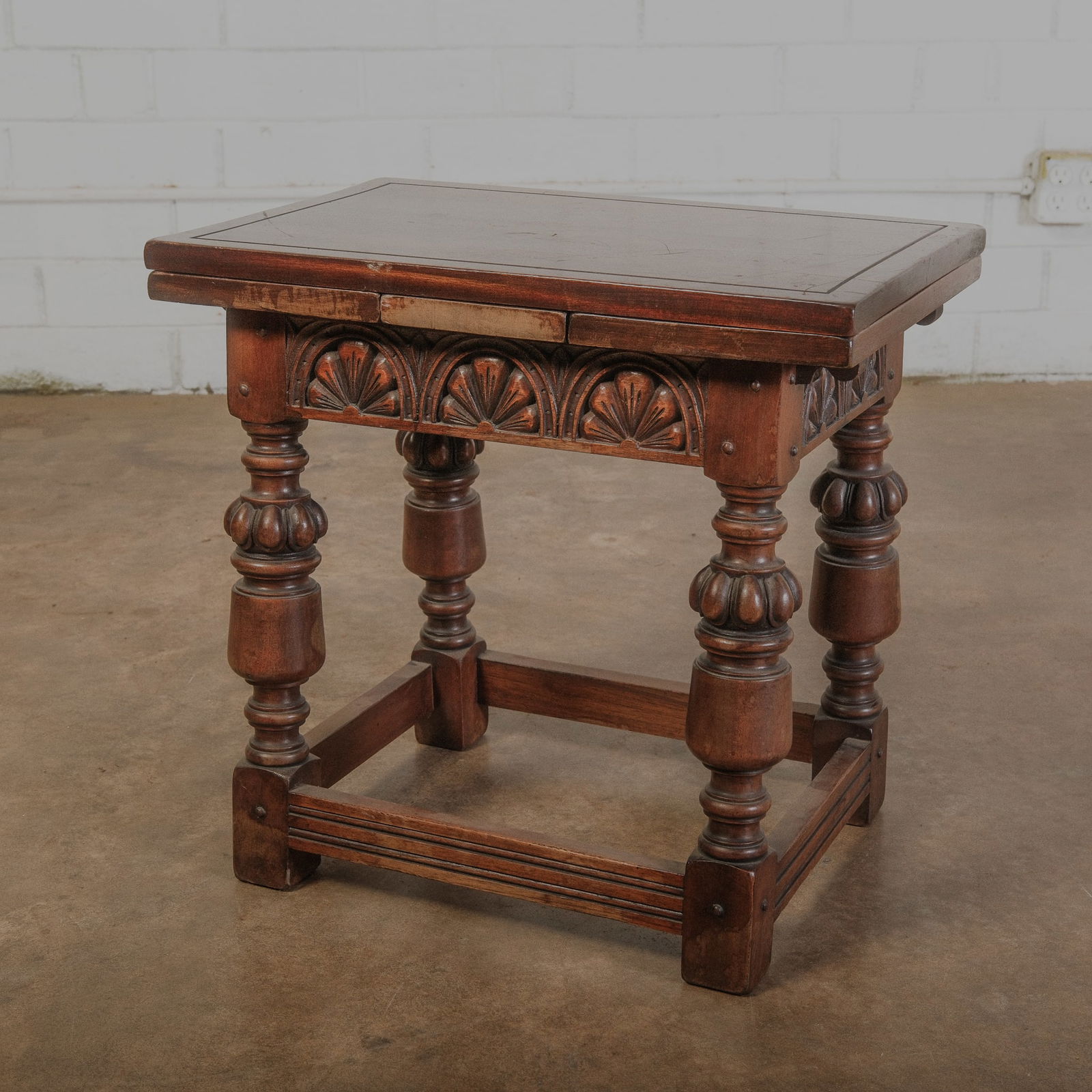 Antique English Square Sofa Table (1 of 5)
