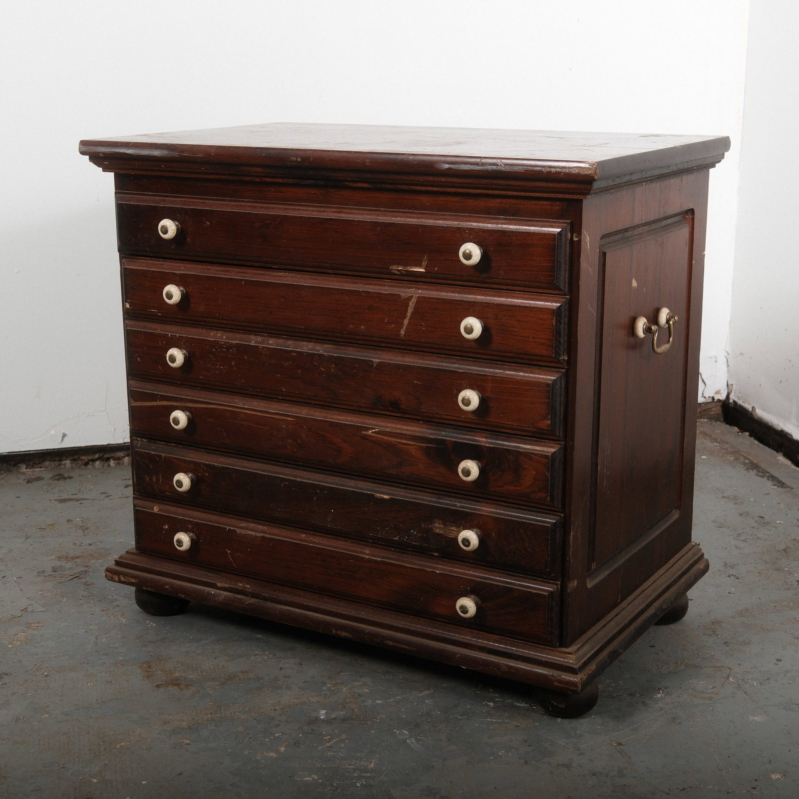 19th Century Mahogany Spool cabinet (1 of 3)