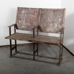 Iron Bus Station Bench