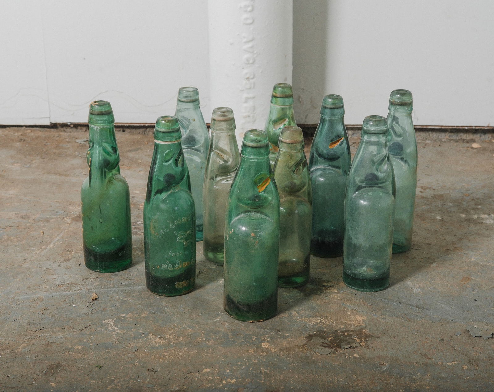 Collection of Antique Codd Bottles with original marble stoppers, set of 10 bottles (1 of 4)