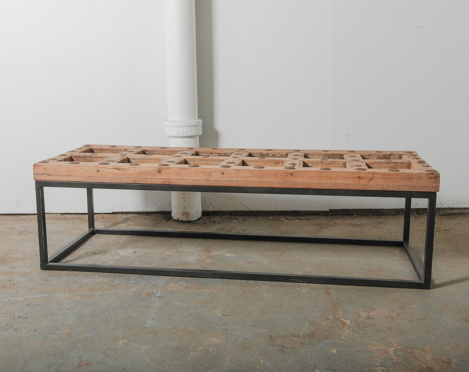 Reclaimed Wood Coffee Table on metal frame (1 of 5)