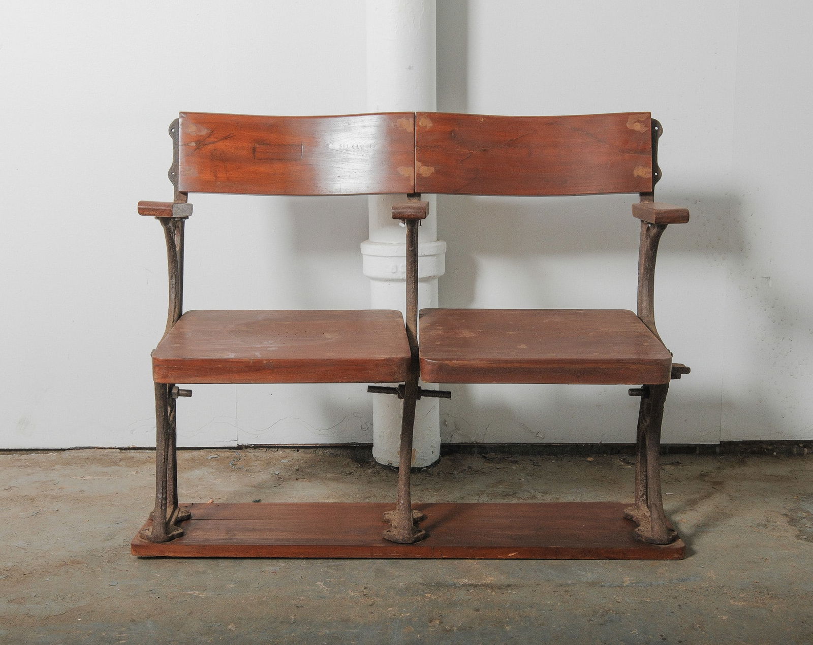 Antique Double Theater/Stadium Sets- Cast Iron & Wood (1 of 5)
