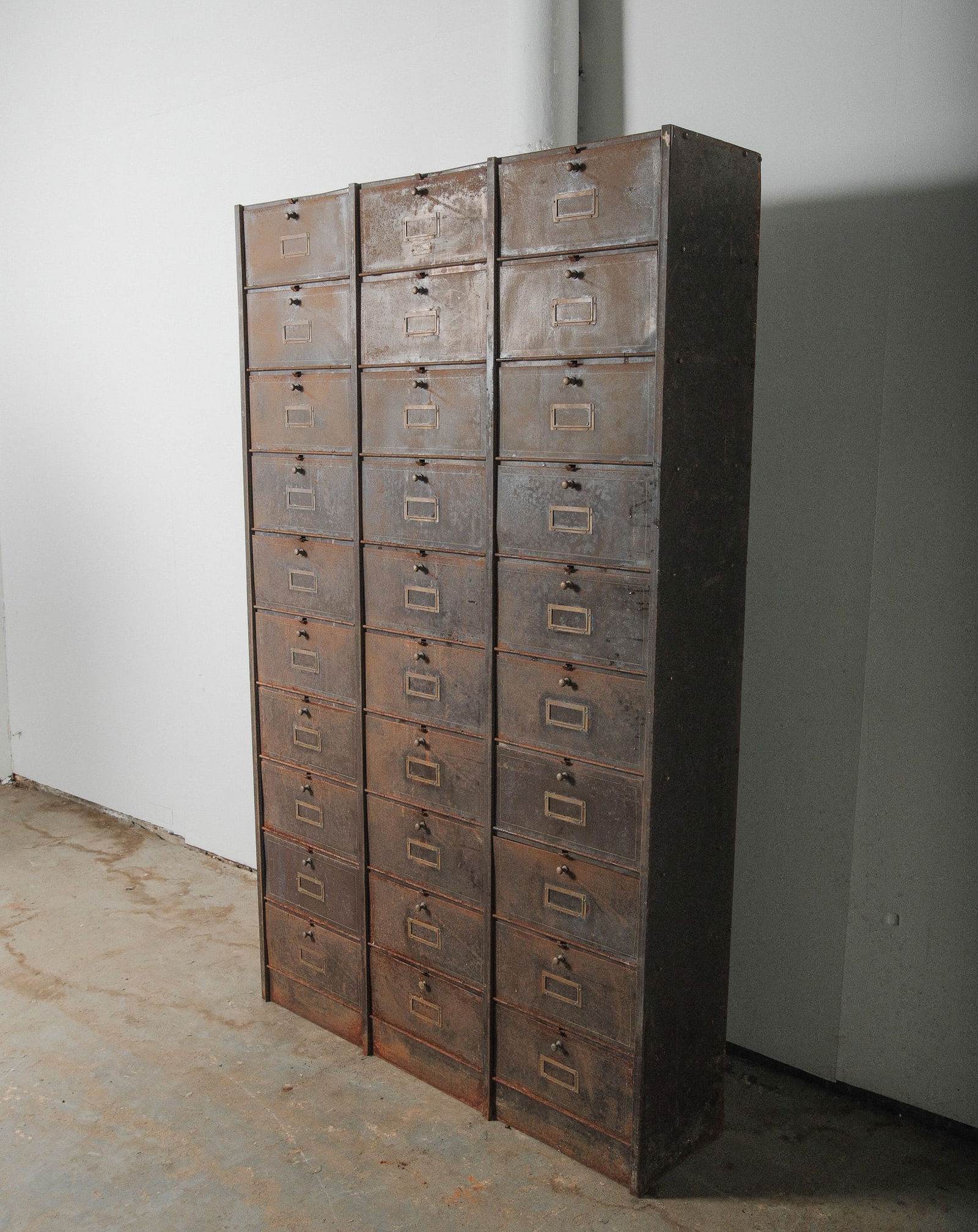 Vintage Industrial 30 drawer Steel Cabinet (1 of 4)