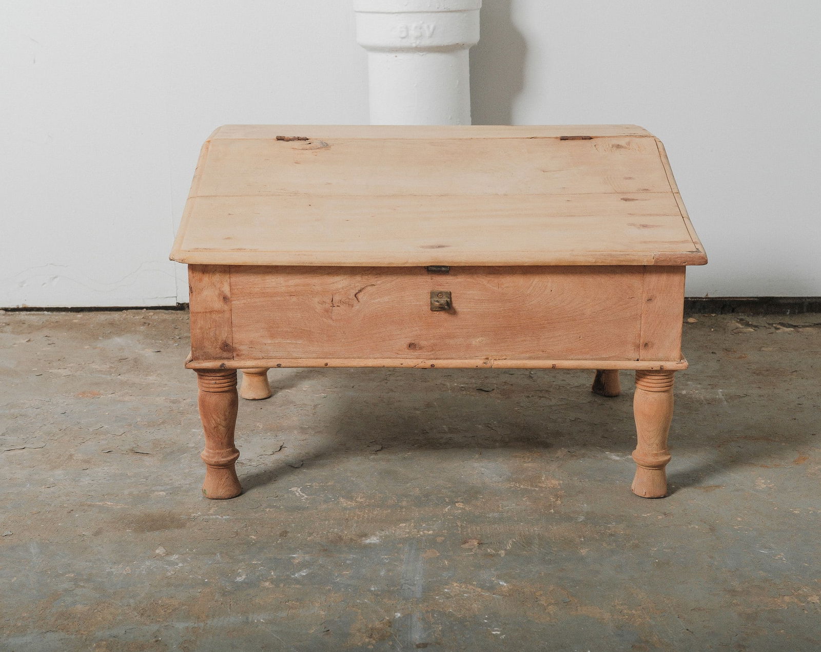 Vintage Slant-top Wooden Writing Desk (1 of 4)