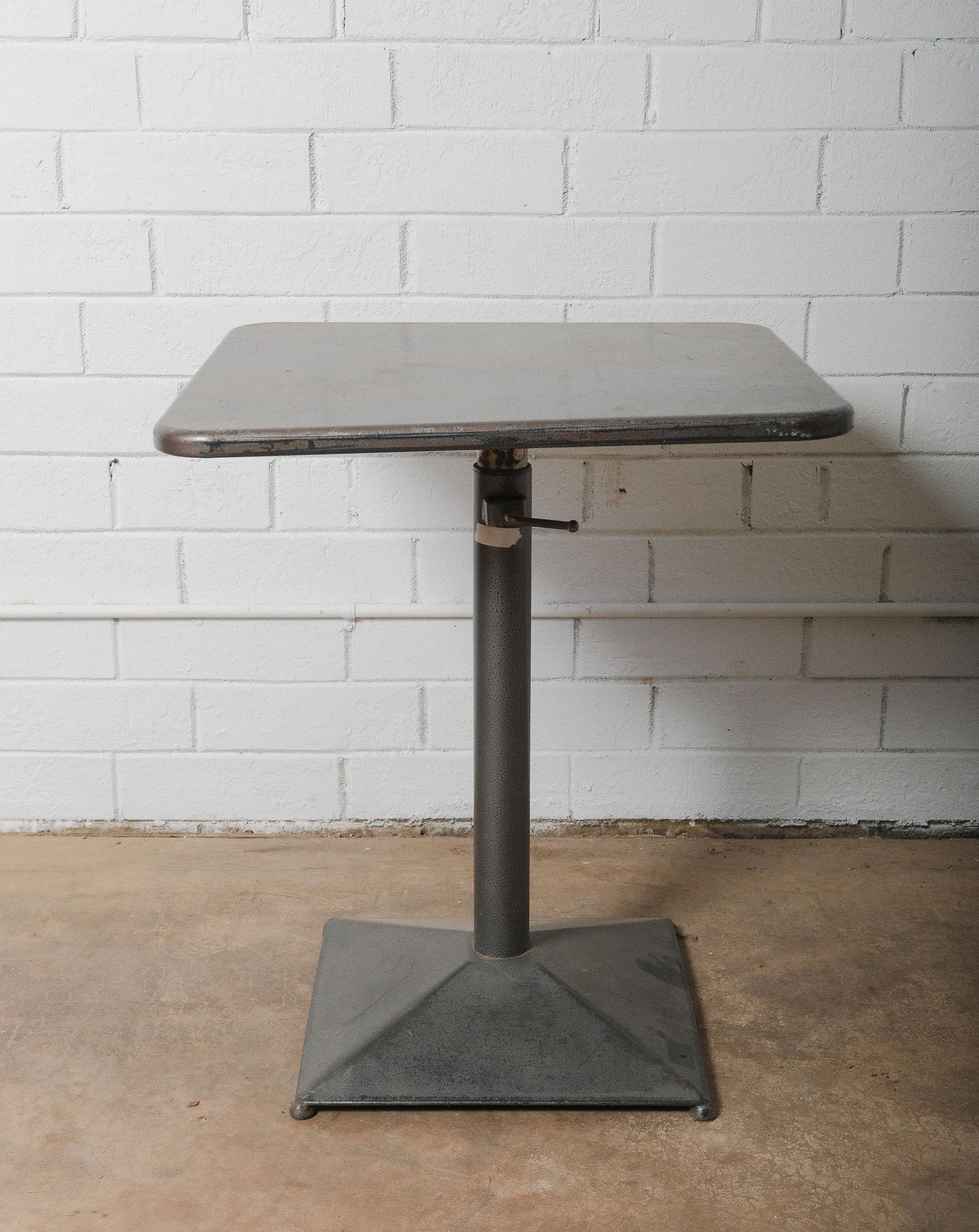 Vintage Adjustable Predestal Pub Table (1 of 7)