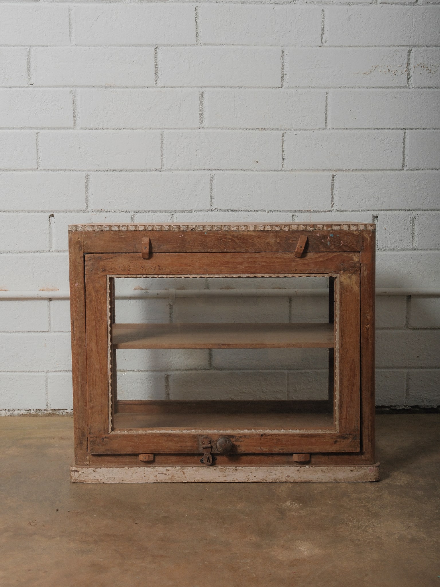 Small Wooden Display Cabinet (1 of 6)