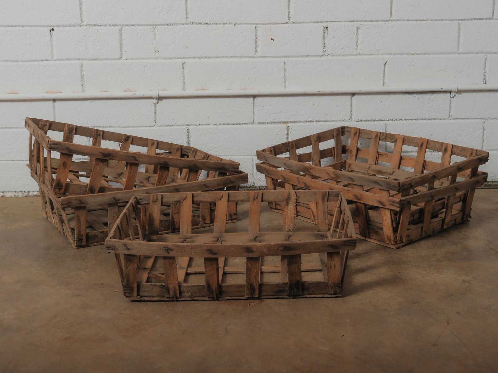 Lot of 5 Vintage French Melon Crates (1 of 12)