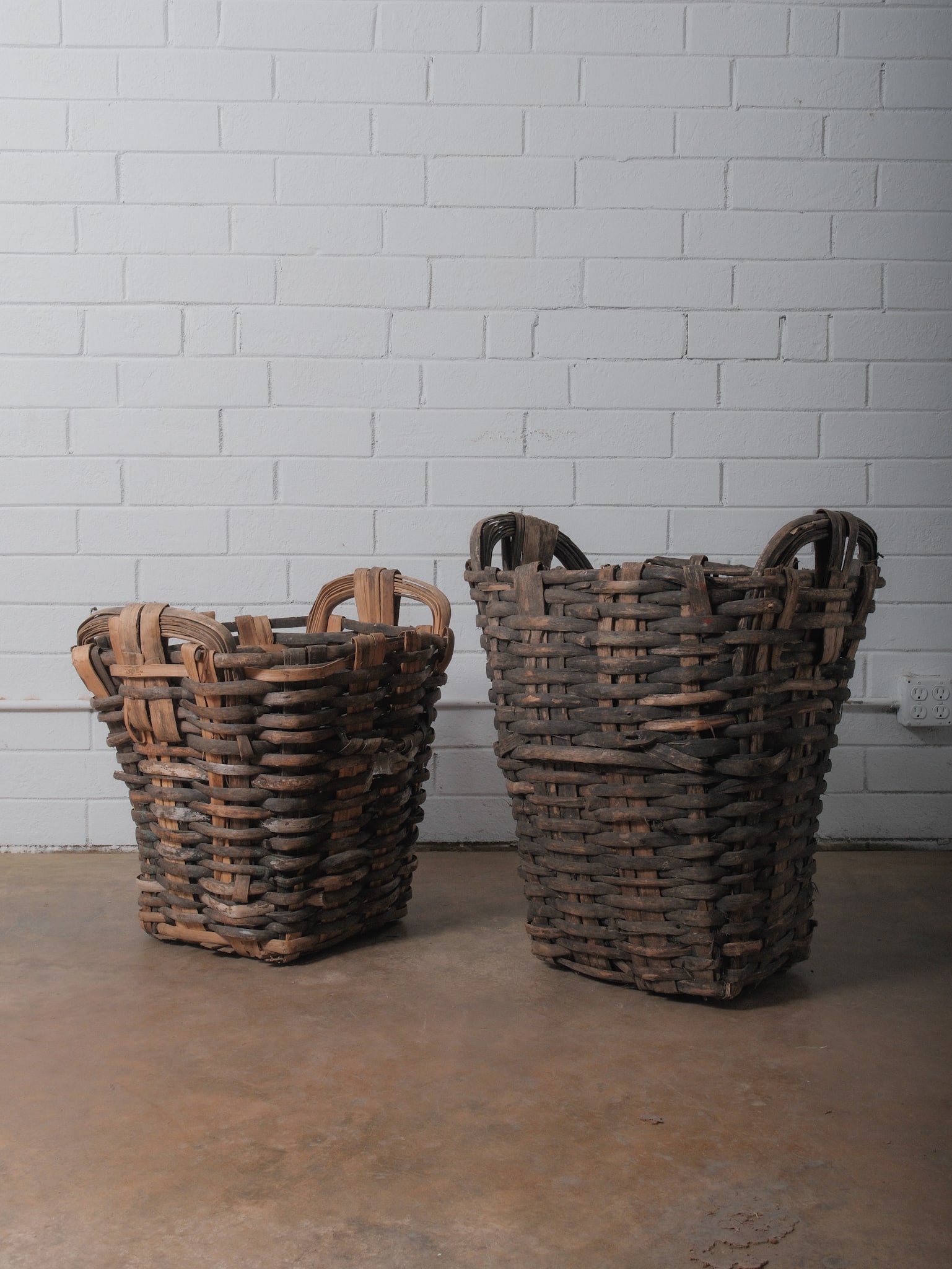 Pair of Large Portuguese Grape Harvest Baskets (1 of 8)