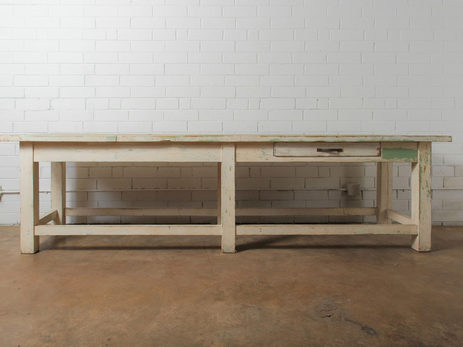 Long Primitive Painted Table (1 of 12)