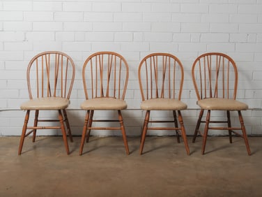 Set of Four Windsor-Style Dining Chairs