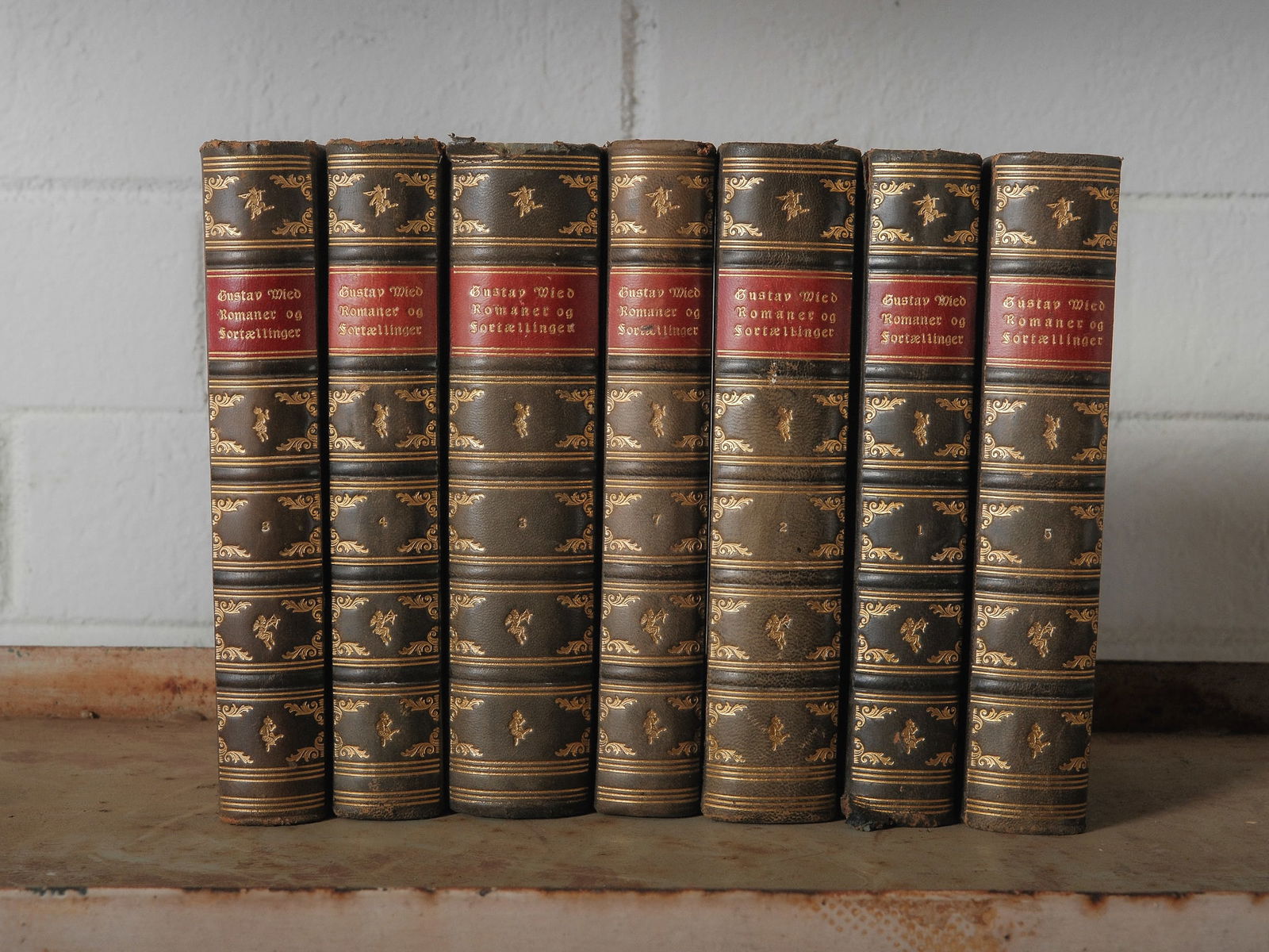 Set of 7 Antique Books  Gustav Wied (1 of 6)