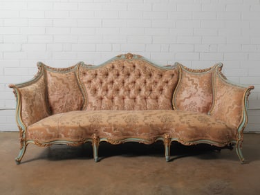 Victorian Tufted Settee