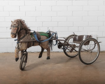 Victorian Childs Horse & Cart Pull Toy