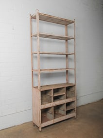 Weathered Metal Industrial Shelf