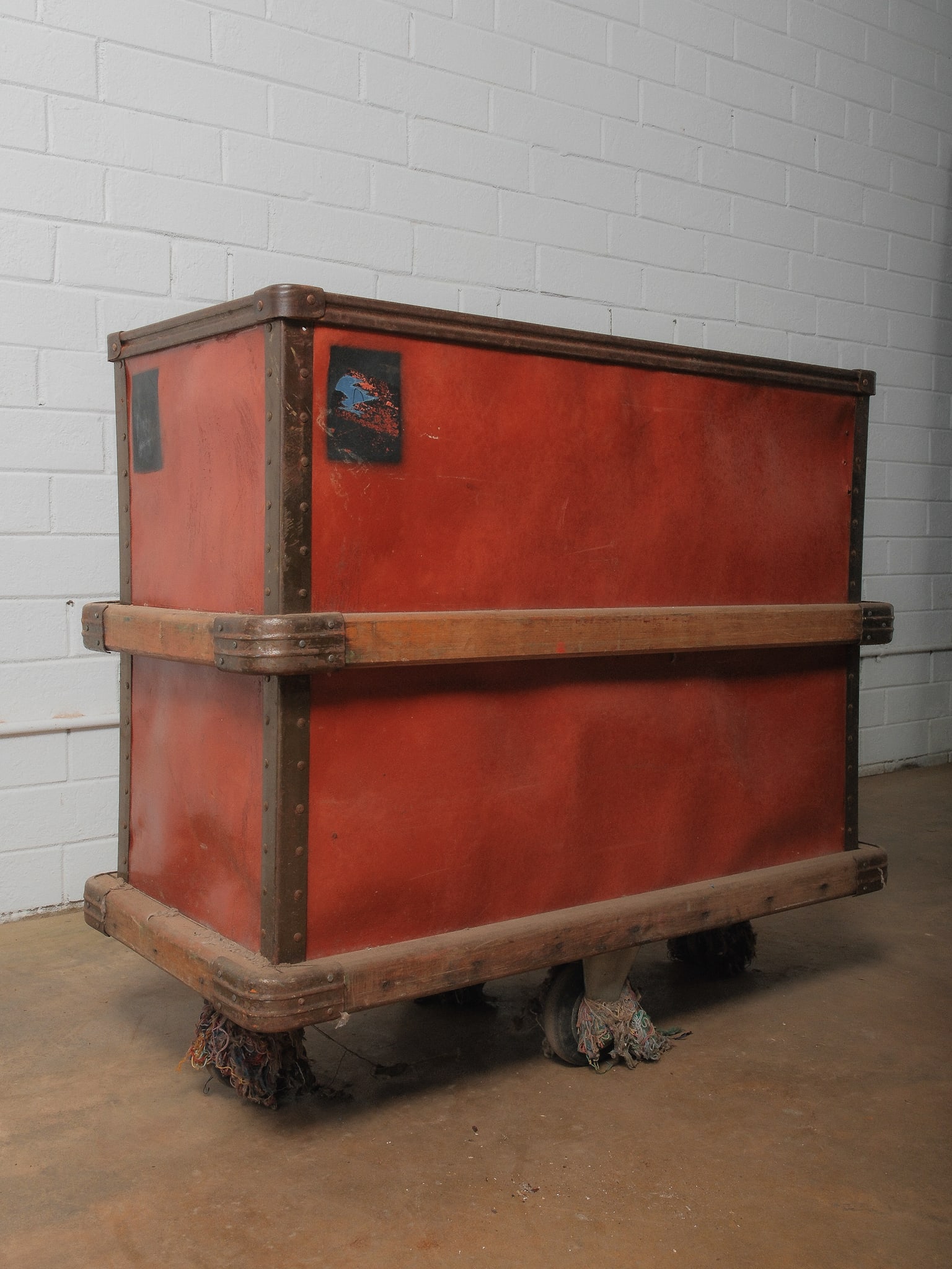 Vintage Industrial Rolling Laundry/Factory Cart (1 of 6)