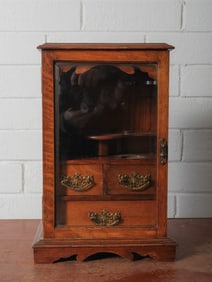 Small Oak Jewelry Cabinet