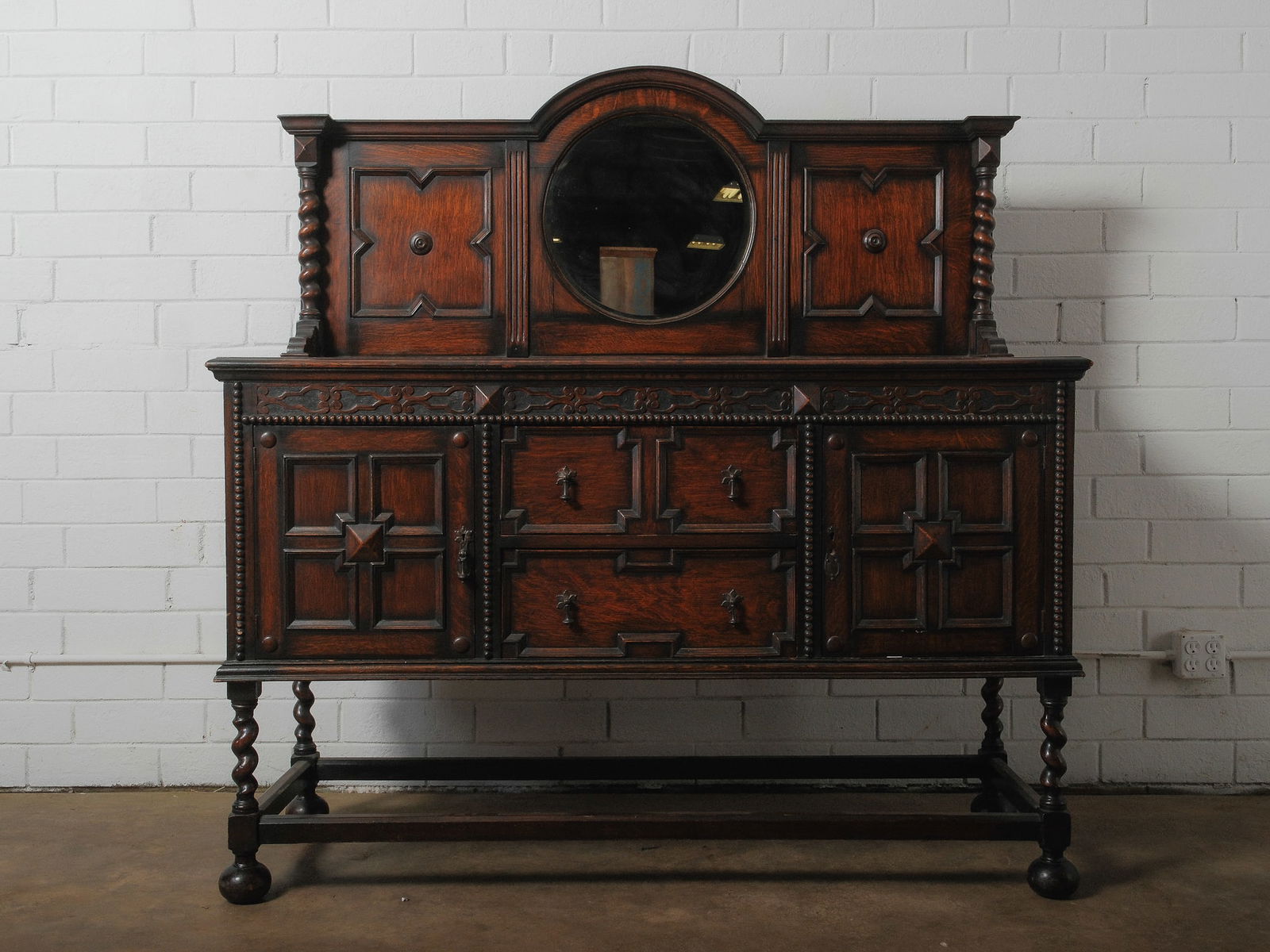 Carved Renaissance Revival Sideboard (1 of 12)