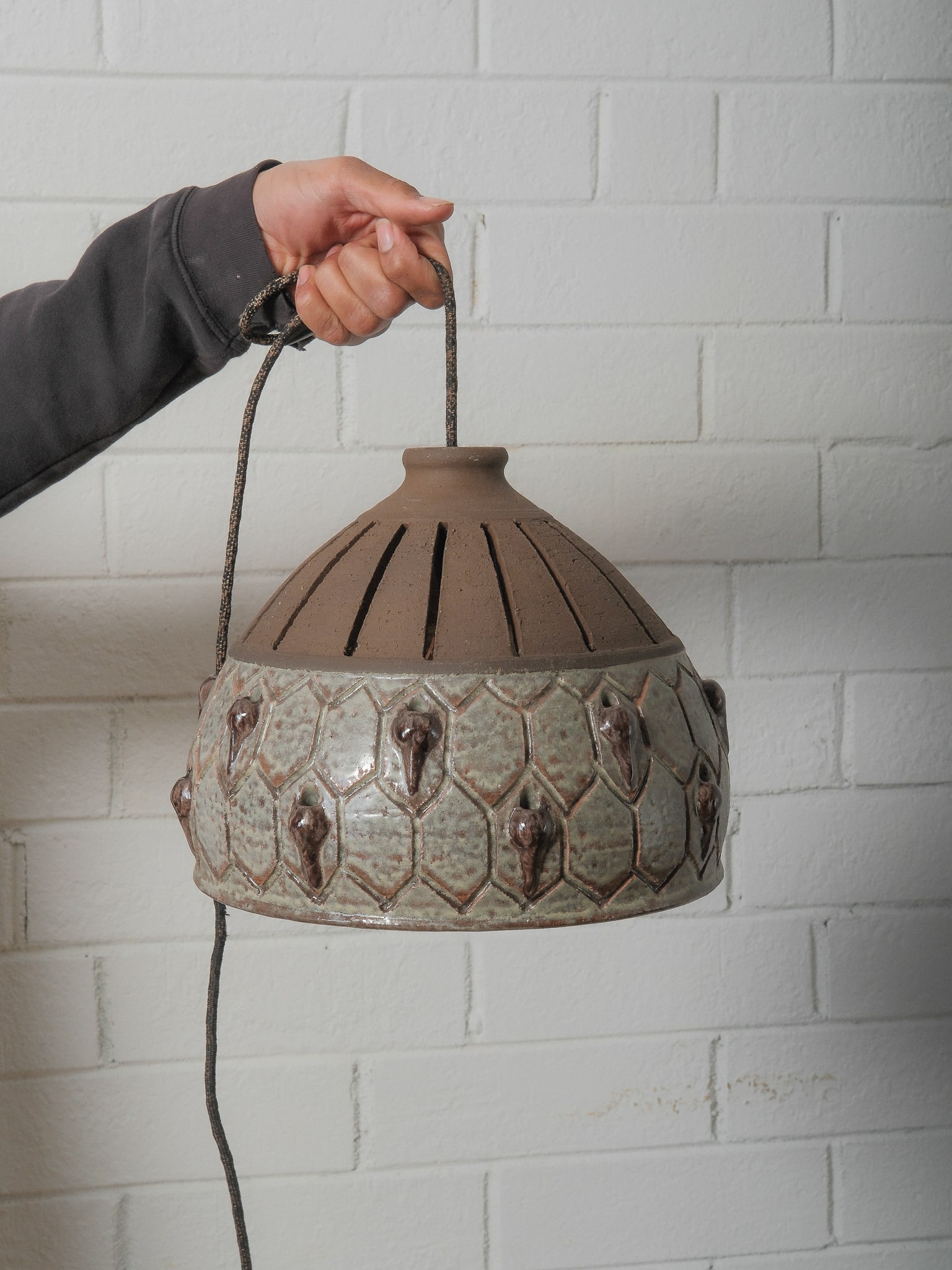 Vintage Danish Ceramic Pendant Lamp (1 of 2)