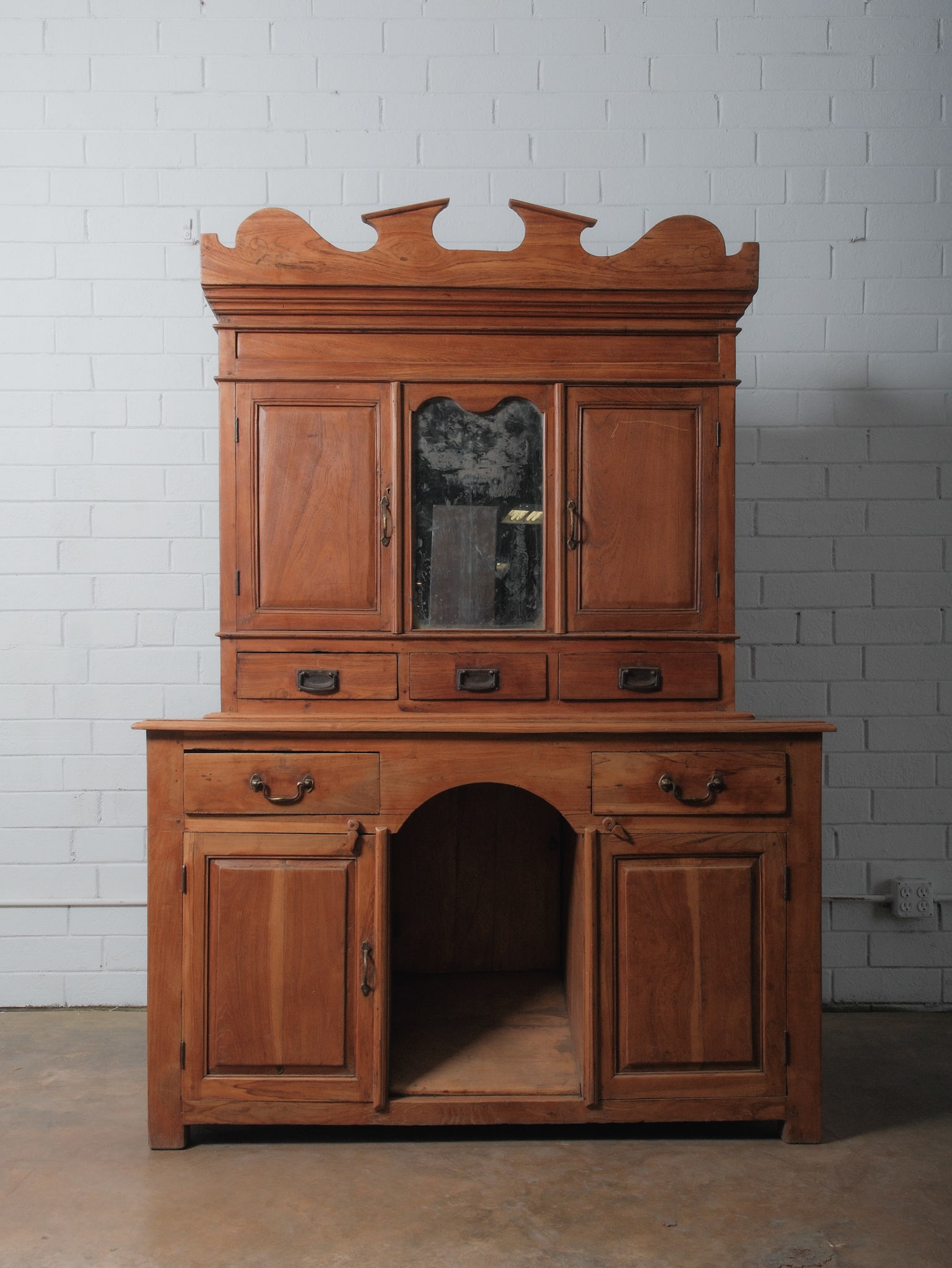 Art Nouveua Dutch Step-Back Cupboard (1 of 11)